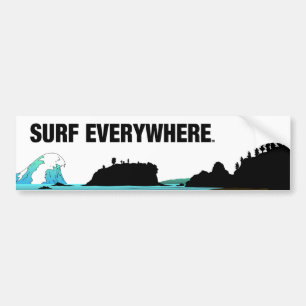 TOP Surf Everywhere Bumper Sticker