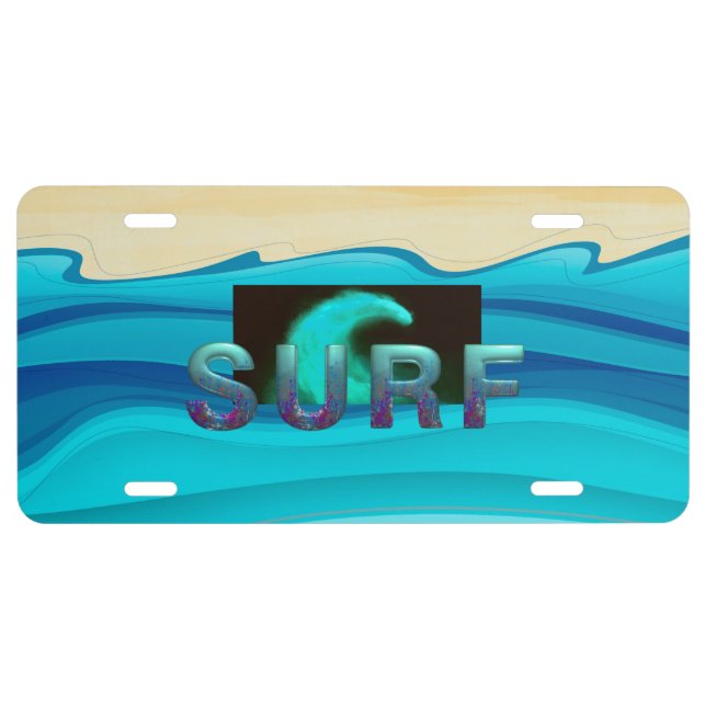 TOP Surf License Plate (Front)