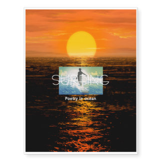 TOP Surf Poetry Temporary Tattoos