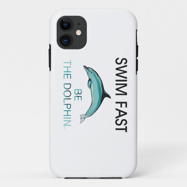 TOP Swim Dolphin Fast Case-Mate iPhone Case (Back)