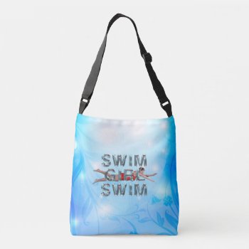 Top Swim Girl Swim Crossbody Bag by teepossible at Zazzle