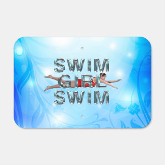 TOP Swim Girl Swim Metal Sign