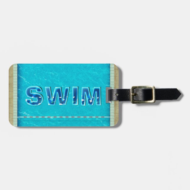 TOP Swim Luggage Tag (Front Horizontal)