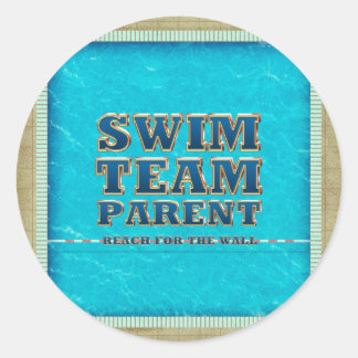 TOP Swim Team Parent Classic Round Sticker