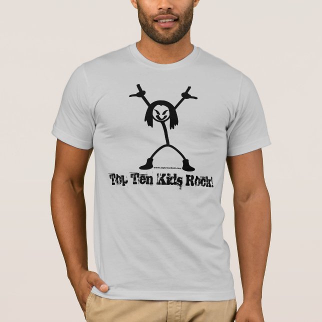 Top Ten Rocker Adult Bella Canvas T-Shirt (Front)