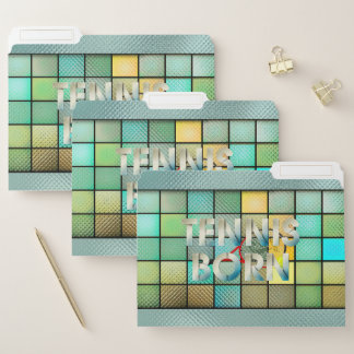 TOP Tennis Born File Folder