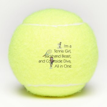 Top Tennis Diva Tennis Balls by teepossible at Zazzle
