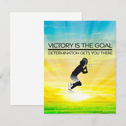 TOP Tennis Victory Slogan (Front/Back)