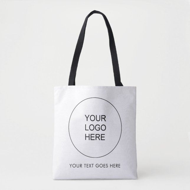 Top Tote Bags Business Company Logo Text Here (Front)