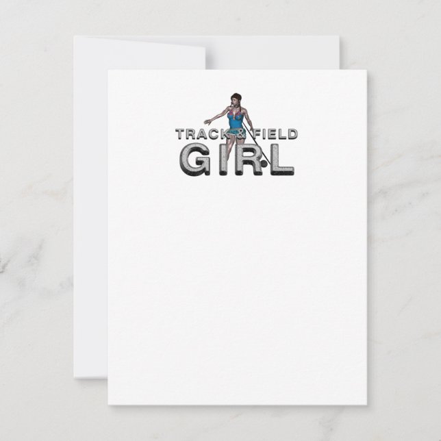 TOP Track and Field Girl Invitation (Front)