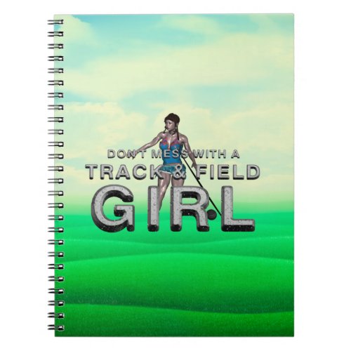 TOP Track and Field Girl Notebook