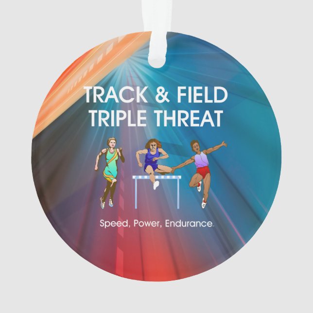 TOP Track Triple Ornament (Back)