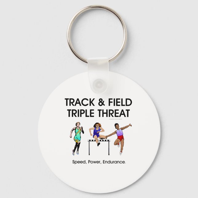 TOP Track Triple Threat Keychain (Front)