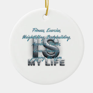 TOP Training Is My Life Ceramic Ornament