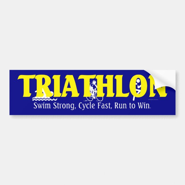 TOP Triathlon Bumper Sticker (Front)