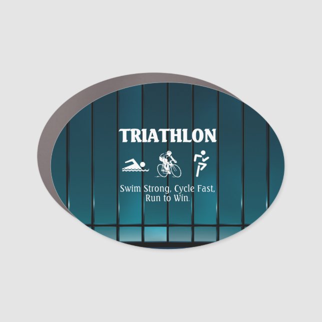 TOP Triathlon Car Magnet (Front)