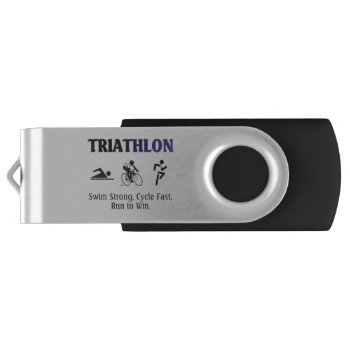 Top Triathlon Flash Drive by teepossible at Zazzle