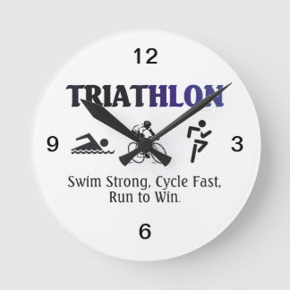 TOP Triathlon Round Clock