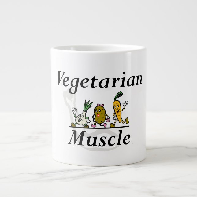 TOP Vegetarian Muscle Giant Coffee Mug (Front)
