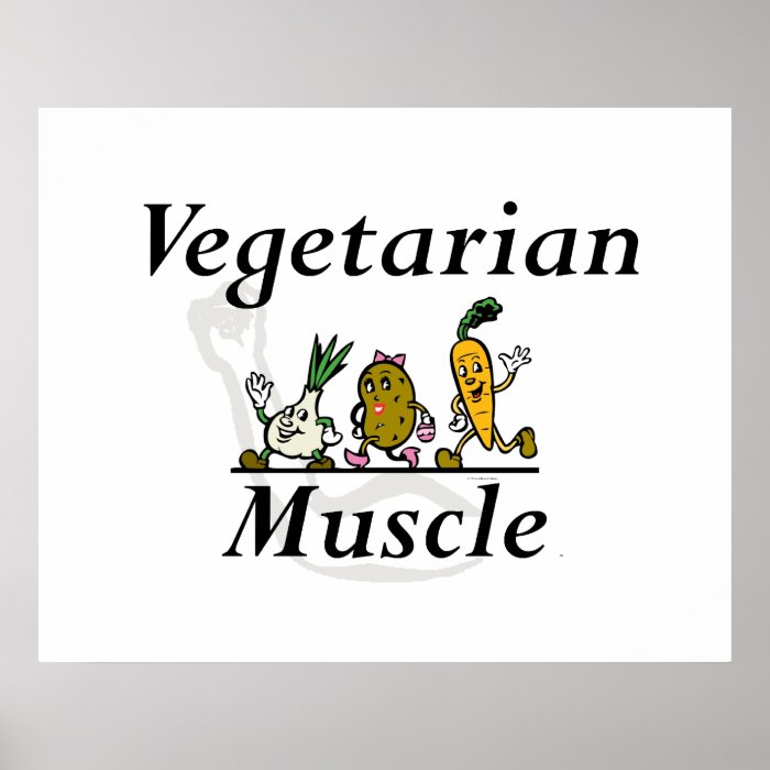 TOP Vegetarian Muscle Print