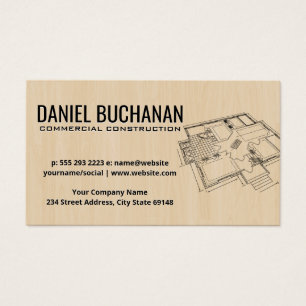 Top View Blueprint Wood Background