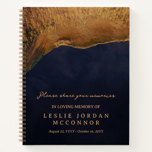 Top View Forest Lake Share Memories Guestbook Notebook