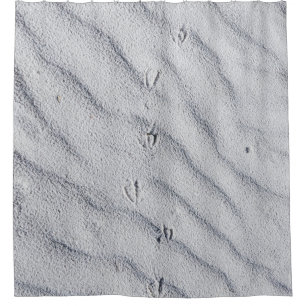 Top view of sand dunes shower curtain