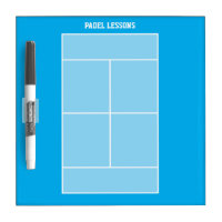 Top view padel court dimensions dry erase board