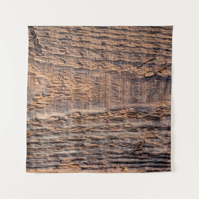 Top view texture of old wood. abstract,aged,antiqu tapestry (Front)