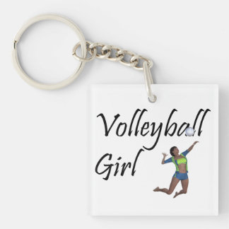 TOP Volleyball Girl Keychain