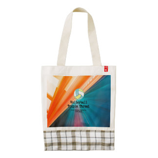 TOP Volleyball Triple Threat Zazzle HEART Tote Bag
