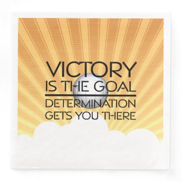 TOP Volleyball Victory Slogan Paper Dinner Napkin TOP Volleyball Victory Slogan Paper Dinner Napkin