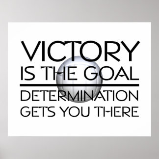 TOP Volleyball Victory Slogan Poster