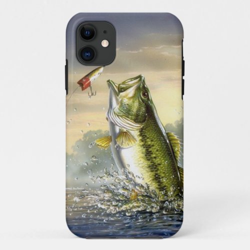 Top Water Action _ Largemouth iPhone 11 Case