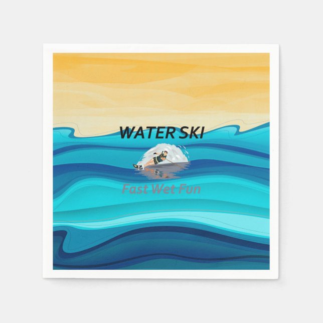 TOP Water Ski Napkins (Front)