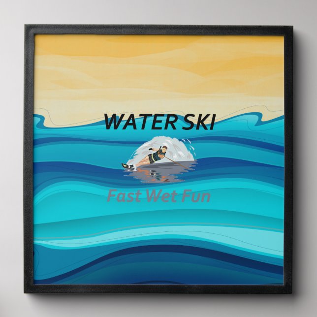 TOP Water Ski Peel And Stick Photo Tile (Front Set)