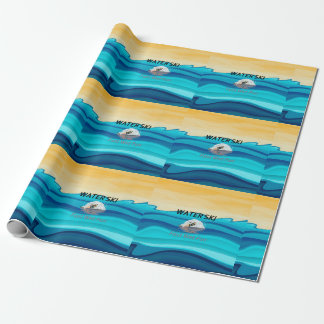 TOP Water Ski Wrapping Paper