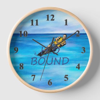 Top Water Skiing Clock by teepossible at Zazzle