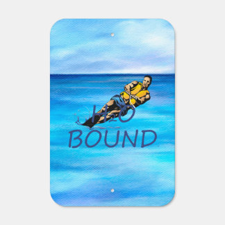 TOP Water Skiing Metal Parking Sign