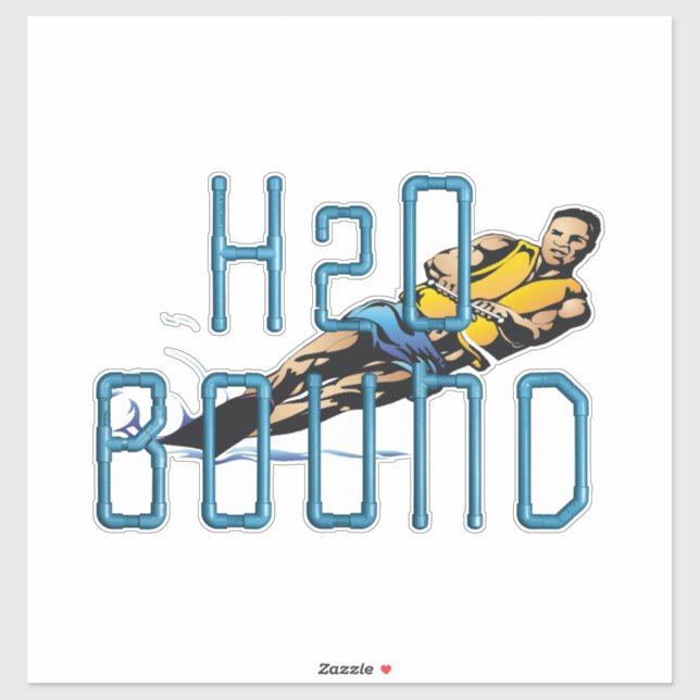 TOP Water Skiing Sticker (Sheet)