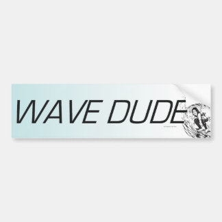TOP Wave Dude Bumper Sticker