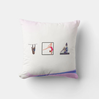 TOP Womens Gymnastics Revolution Throw Pillow