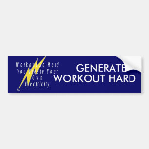 TOP Workout Electricity Bumper Sticker