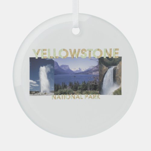 TOP Yellowstone Glass Ornament