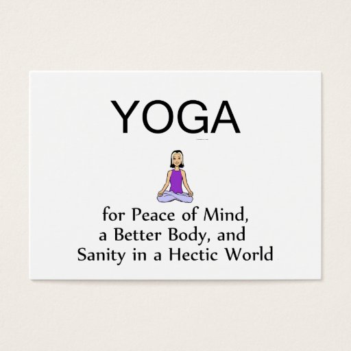 Customizable TOP Yoga Slogan Business Card