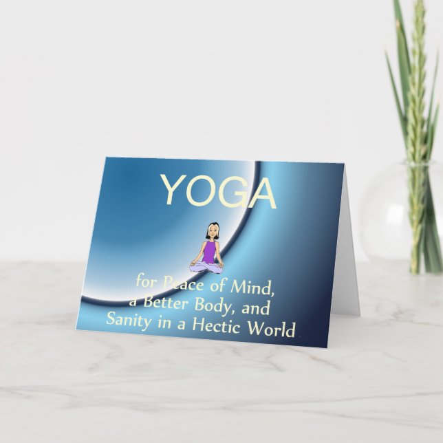 TOP Yoga Slogan Card (Front)