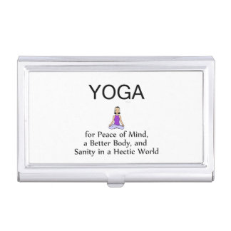 TOP Yoga Slogan Case For Business Cards