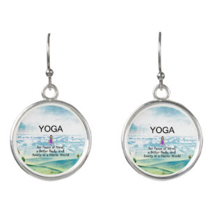 TOP Yoga Slogan Earrings