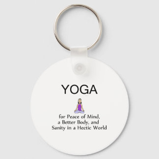 TOP Yoga Slogan Keychain