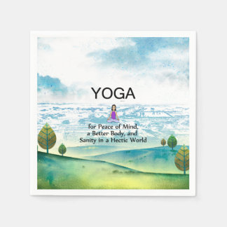 TOP Yoga Slogan Napkins